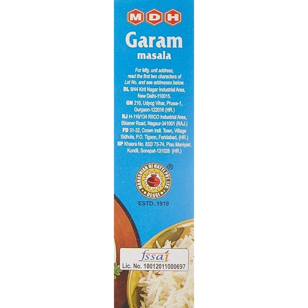 MDH Garam Masala 100 gms - Indian Spices