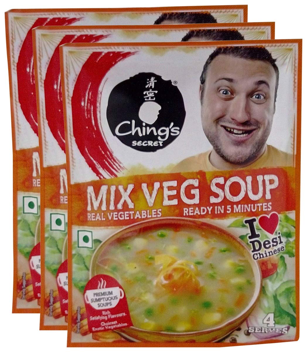 CHING'S SECRET - Mix Veg Instant Soup ( 55 gms ) (Pack of 3)