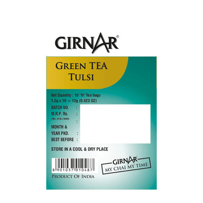 Girnar Green Tea With Tulsi (10 Tea Bag)