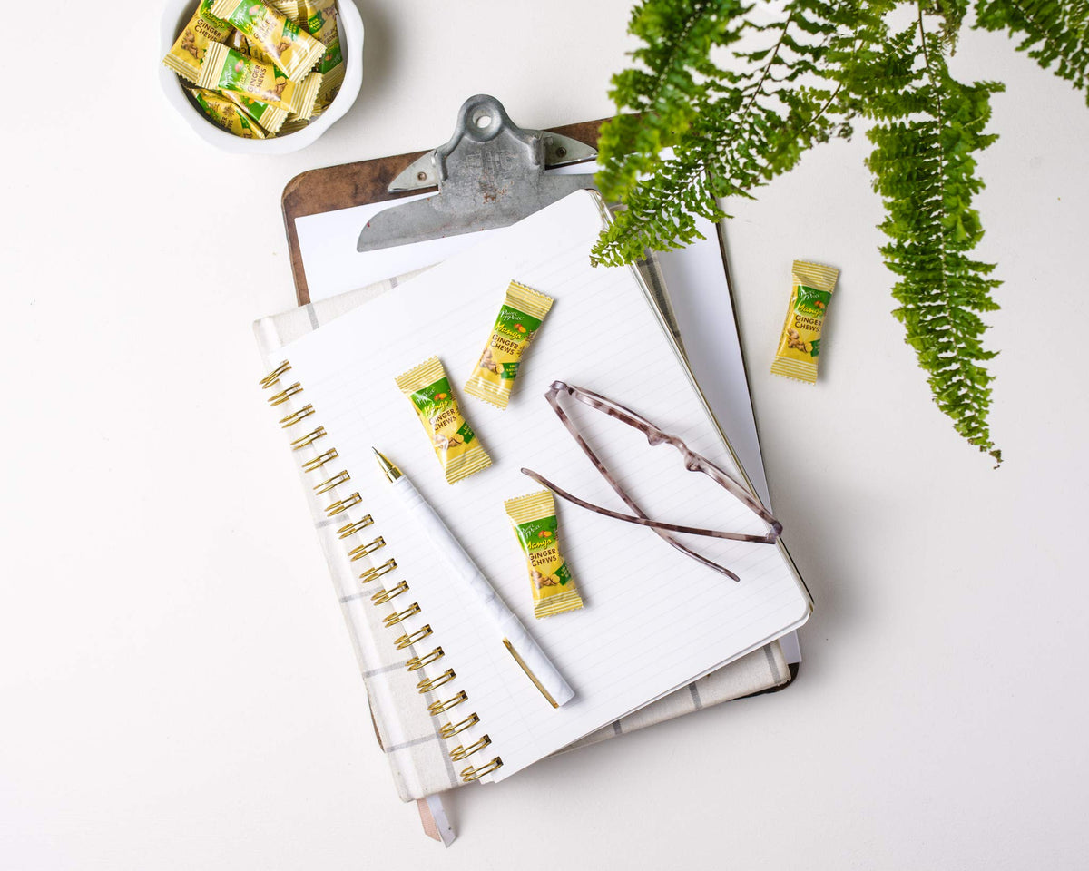 Prince of Peace Ginger Chews With Mango, 4 oz. Candied Ginger Mango Candy Mango Ginger Chews Natural Candy Ginger Candy