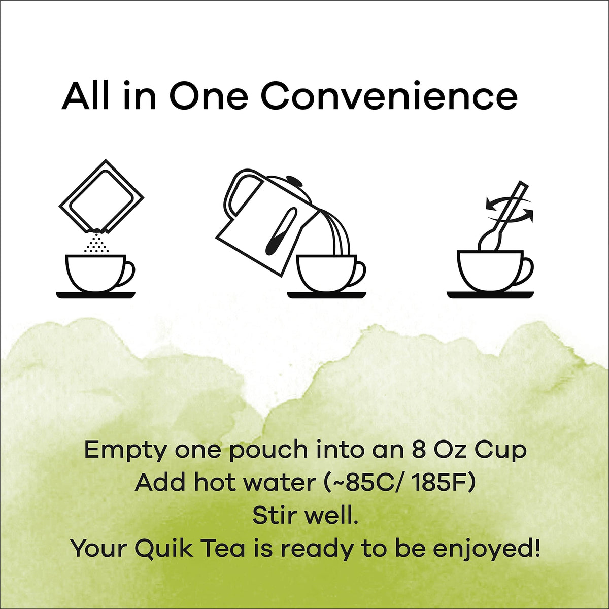 QuikTea Vegan Lemongrass Instant Chai Tea Latte - 10 Count Single Box - Easy Ayurvedic Dairy Free Alternative - All Natural Non GMO Superfood