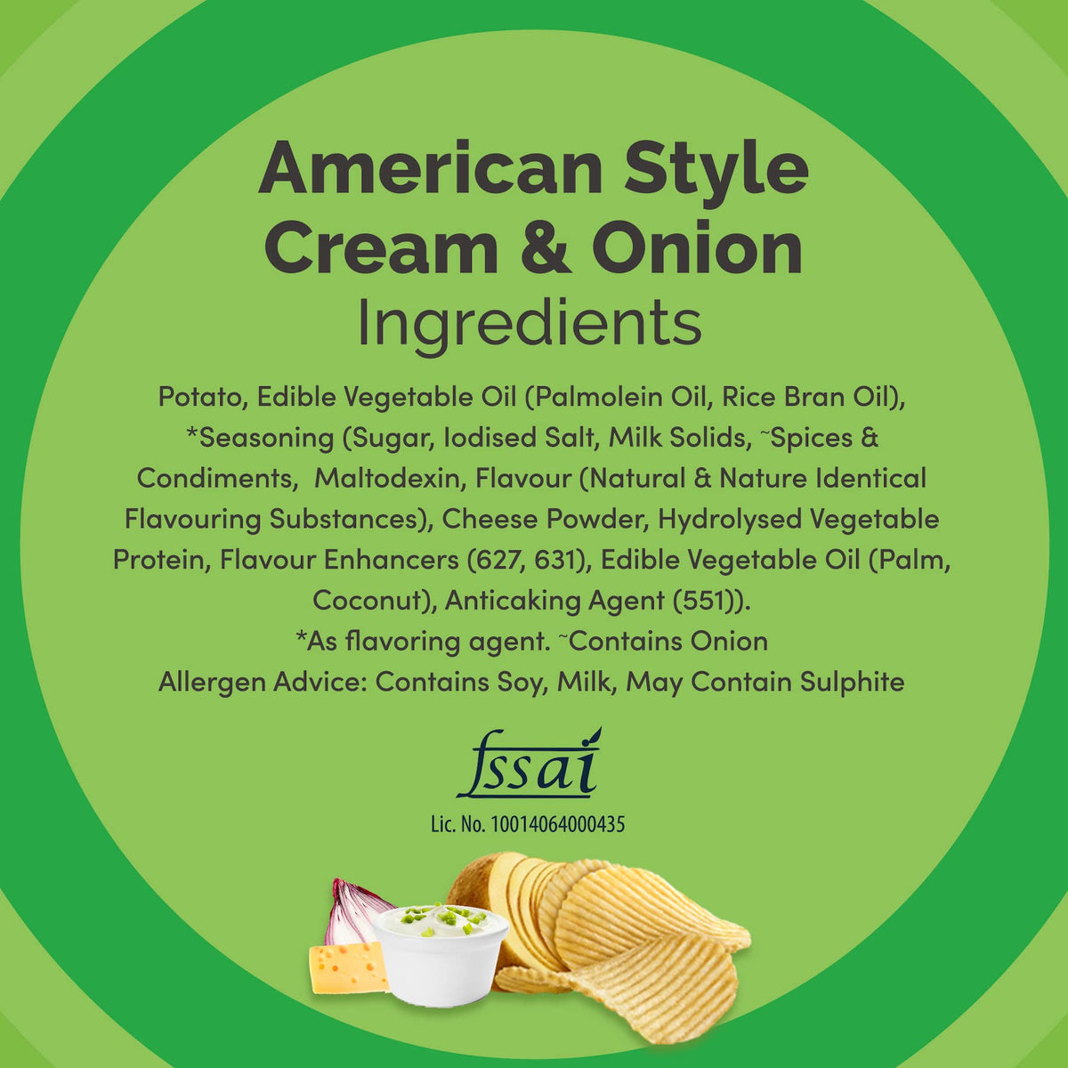 Lay's Lays American Style Cream & Onion Flavour, 52 Grams, India