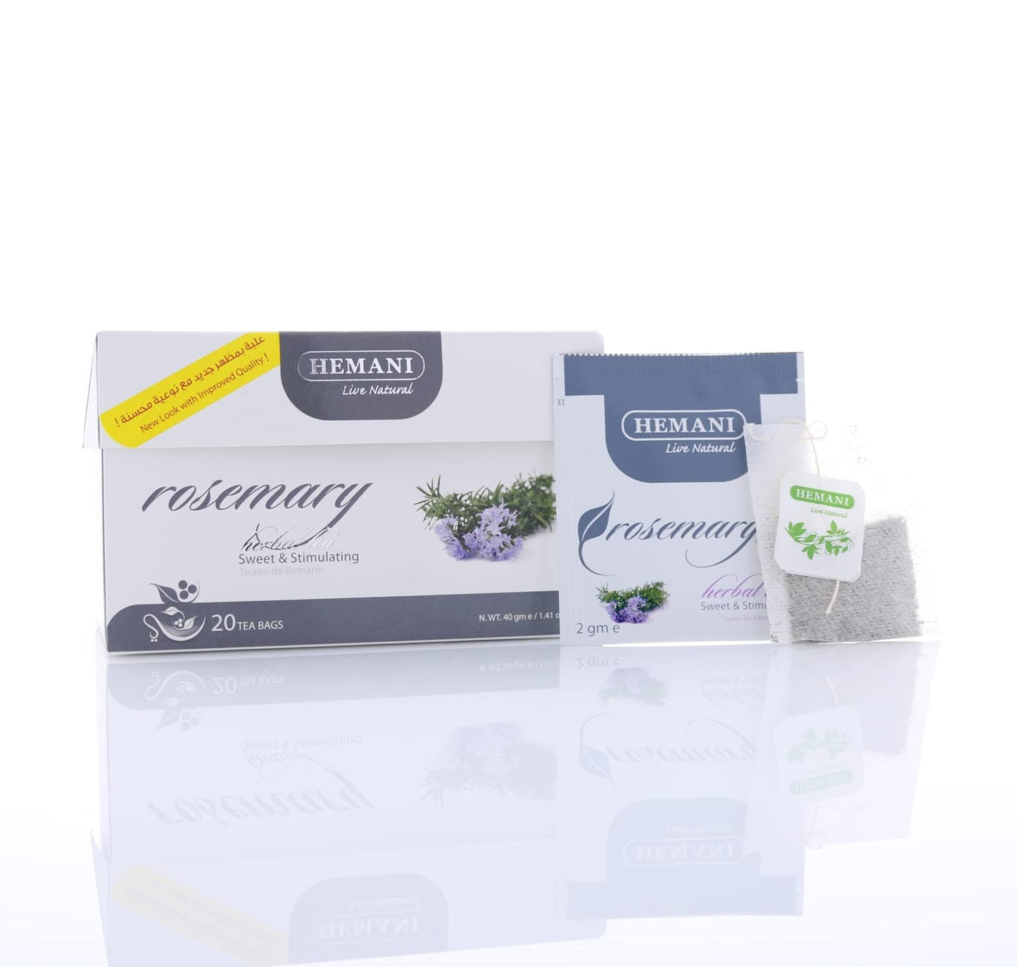 HEMANI Herbal Tea - Rosemary - 20 Tea Bags in Box