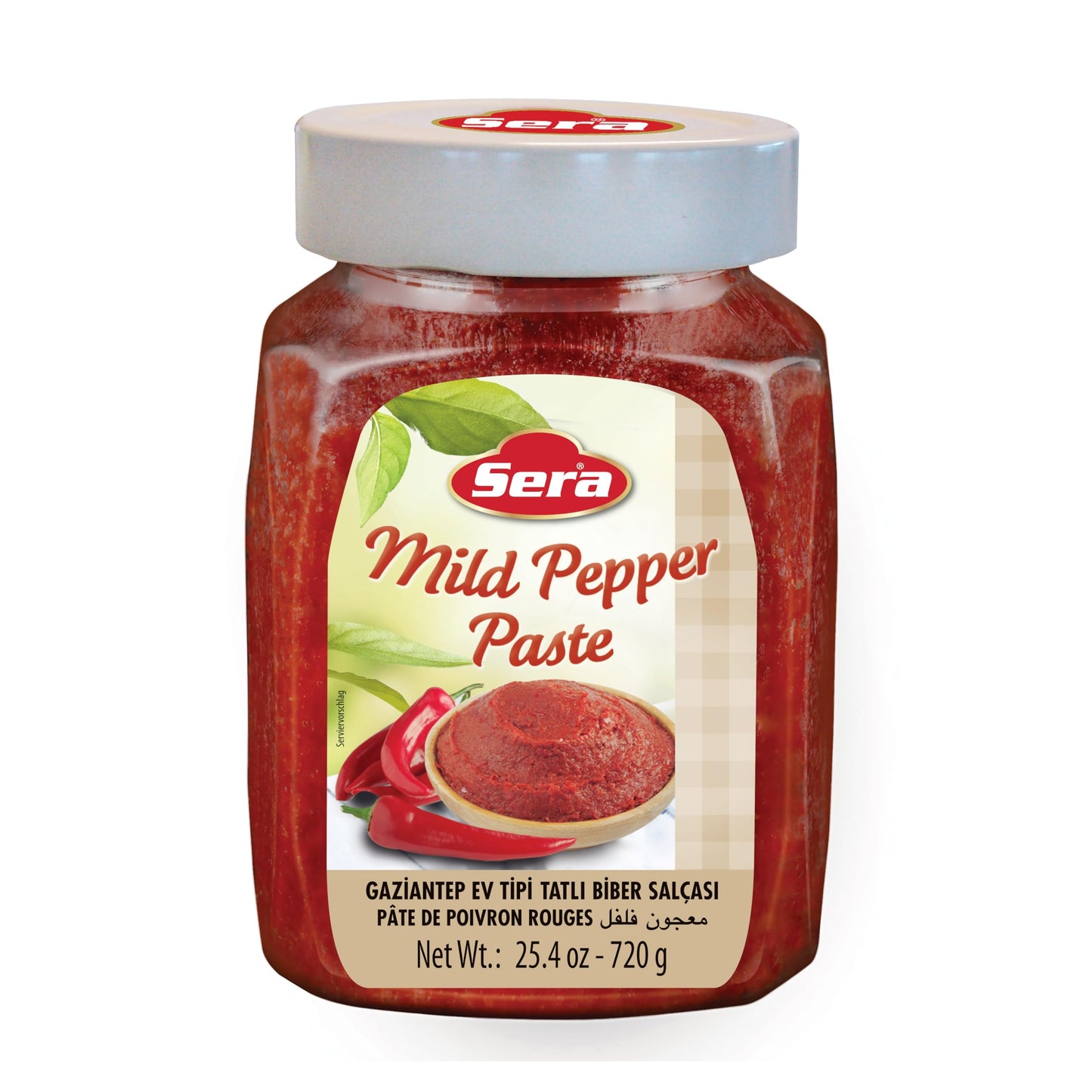 Sera Mild Pepper Paste 25.4 Oz Jar | No Sugar | No Artificial Preservatives | Add a Unique, Peppery Flavor to Your Dishes | Great as a Spread or In Sandwiches!