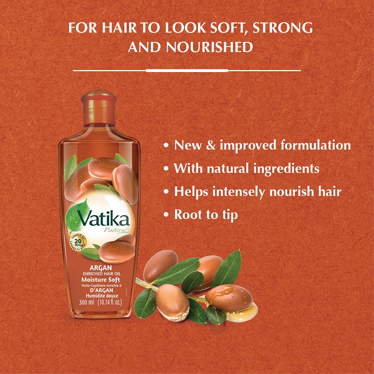 Vatika naturals Argan Enriched Hair oil 300 ml