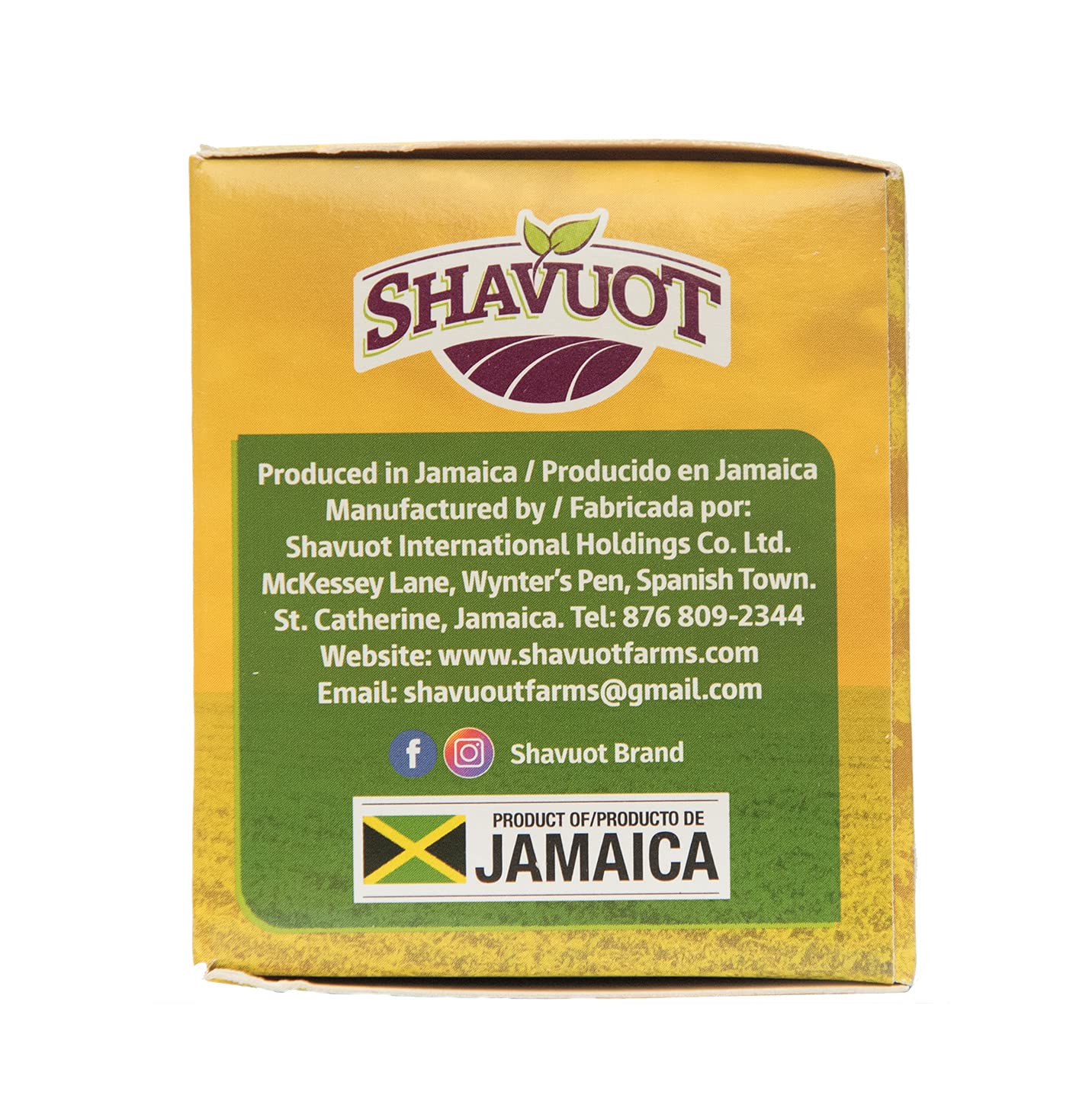 Shavuot Jamaican Lemon Grass Tea Pack of 3 / La Hierba de limon - Caffeine Free 100% Natural 20 Bags Each