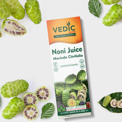 Vedic Juice Regular Noni Juices Blend - Daily Wellness Drink Made From All-Natural Ingredients - 33.8oz, Ideal for Daily Use