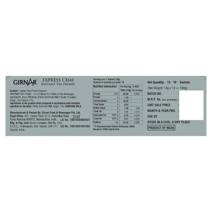 Girnar Instant Tea Premix Express, 10 Sachets