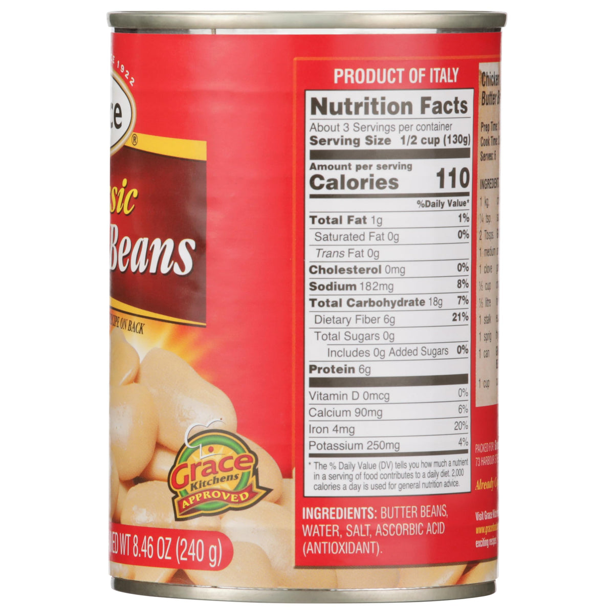 Grace Butter Beans, 14oz