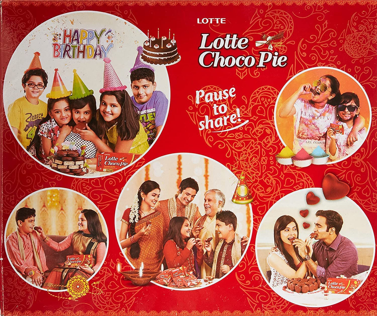 Lotte Choco Pie Marshmallow 12 pks x 28 gm - Snacks & Savory