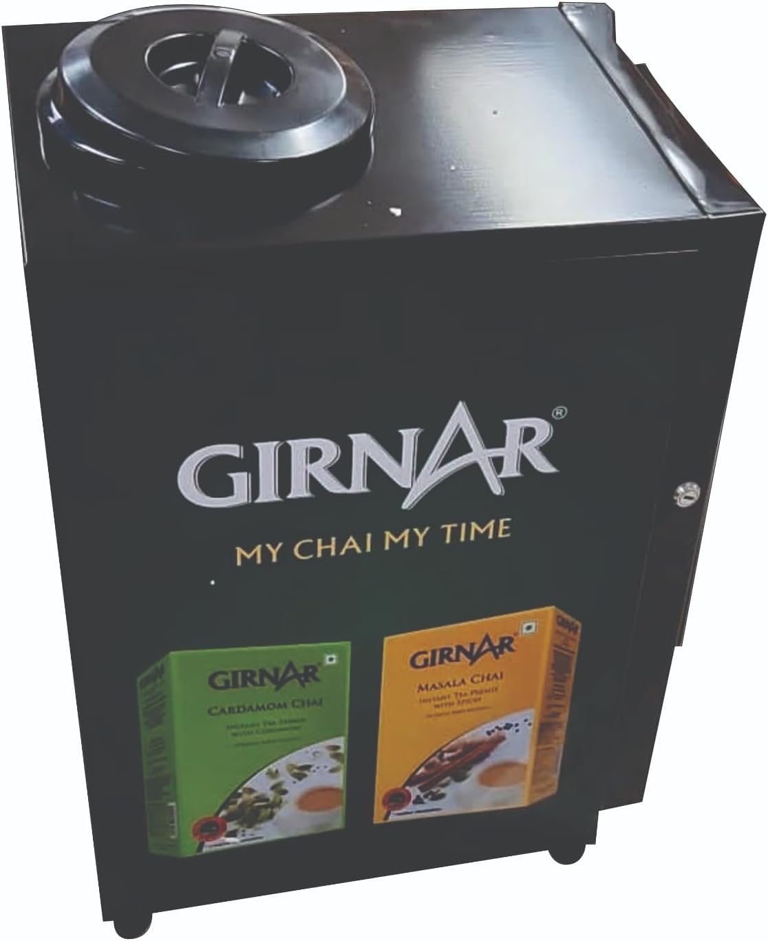 Girnar Instant Premix Based Tea Vending Machine | Pro Commercial Chai Maker with 3 Liters Hot Tank Capacity With 500 Cups | 2 Lanes Tea Maker For Offices Homes Restaurants Hotels