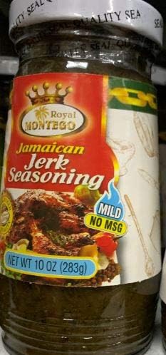 Royal Montego Jamaican Jerk Seasoning Mild 10 oz (2 Bottles)