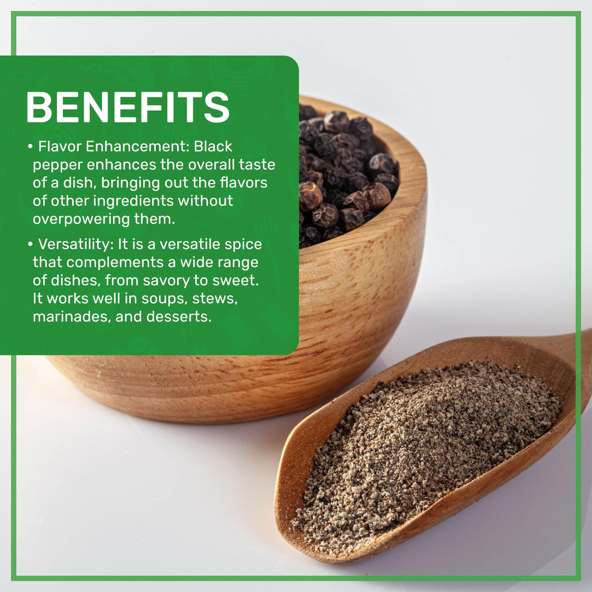 Jiva Organics Black Pepper Powder Ground (Table Grind) 7 Ounce