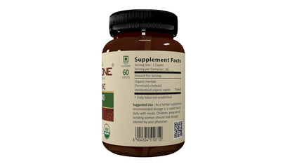 Vedaone USDA Organic Haritaki(Harde) 750mg 60 Caplets