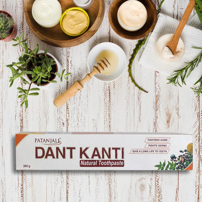 Patanjali Dant Kanti Toothpaste(Pack of 5 - 200g each) by Patanjali