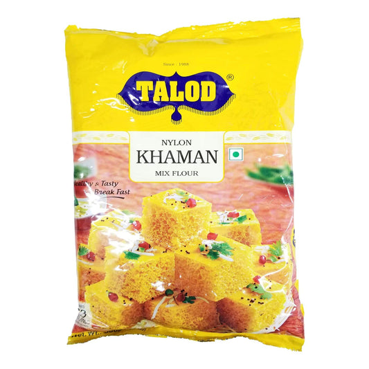 Talod Instant Khaman Mix Flour - Ready to Cook Nylon Khaman - Gujarati Snack Food 500g (Pack of 3)