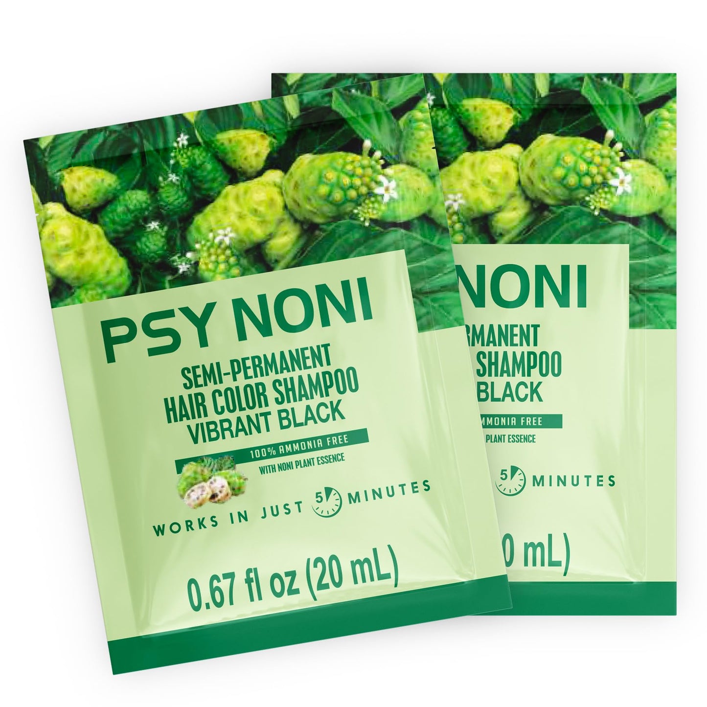 PSY NONI SHAMPOO-IN COLOR REAL BLACK (0.67 fl oz, 1)