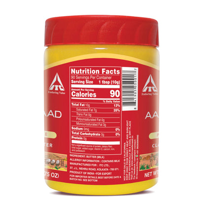 Aashirvaad Svasti Pure Cow Ghee - Clarified Butter with Rich Aroma - 900ml (31.75 OZ)