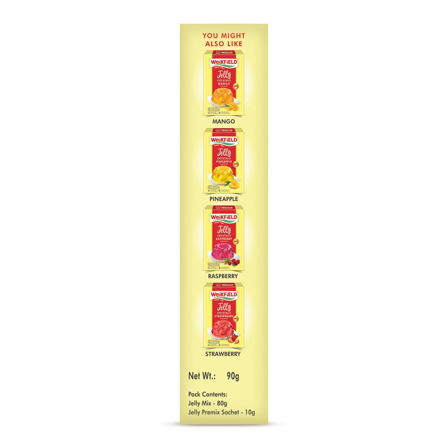 WeiKFiELD Since 1956 Veg. Jelly Crystal Orange 90Gm 3.2 Oz