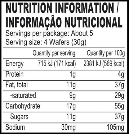 BRITANNIA Treat Wafer Orange 5.29oz (150g) - Breakfast & Tea Time Snacks - Crunchy, Healthy and Delicious (Pack of 4)