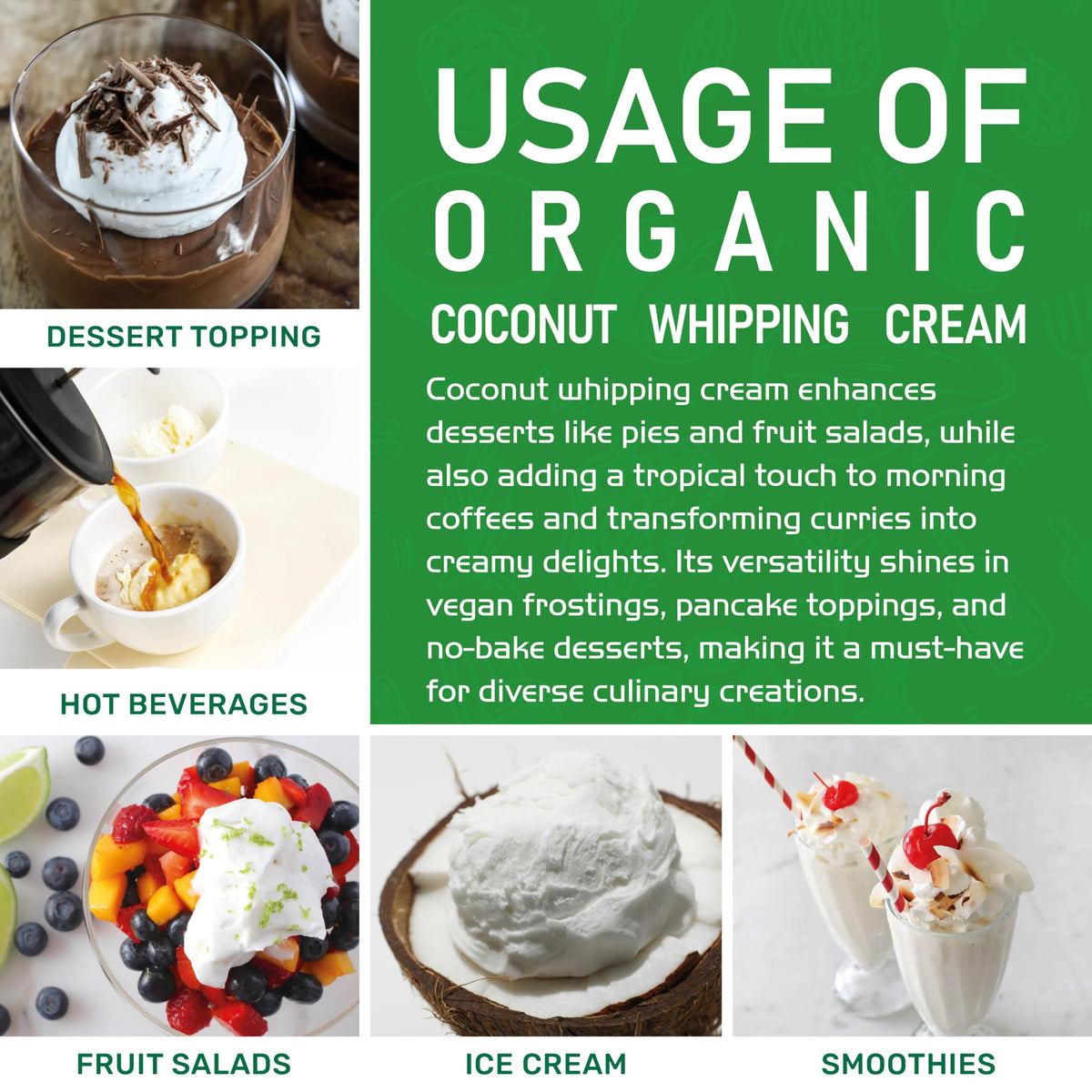 Jiva Organic Coconut Whipping Cream 14 Ounce (Pack of 12) - BPA Free, Vegan, Gluten Free, Non-GMO