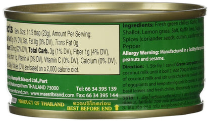 Maesri Green Curry Paste, 4-Ounce