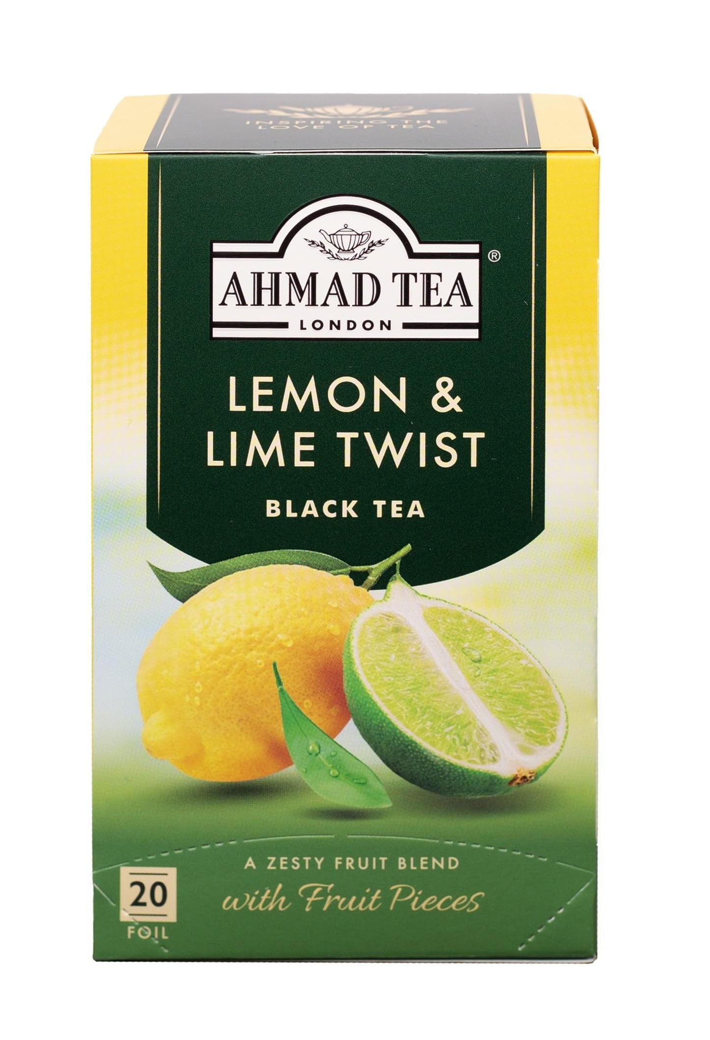 Ahmad Tea Energy- Lemon & Lime Twist Black Tea 20 teabags