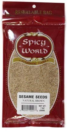 Spicy World Sesame Seed Natural (Brown) Bags - 7 oz