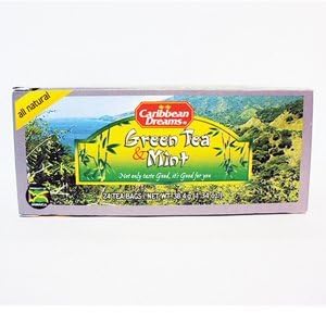 Caribbean Dreams Green Tea & Mint, 24 tea bags