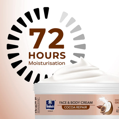 Parachute Advansed Cocoa Repair and Body Cream, Moisturiser for face and body, 100% Natural, 9.8 fl.oz