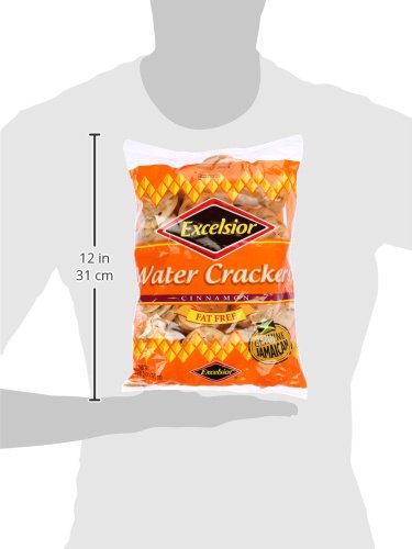 Excelsior Jamaica's Favorite Water Crackers, Cinnamon, Fat Free ,11.85 oz, Packaging may vary