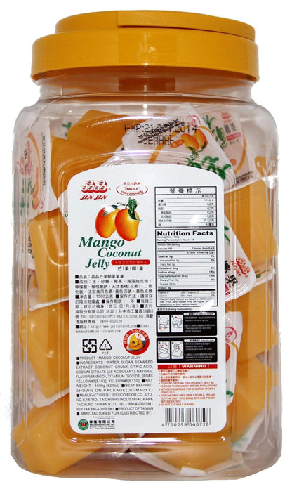 Jin Jin Mango Coconut Jelly 1.5 Kg - Food / Masala / Dal