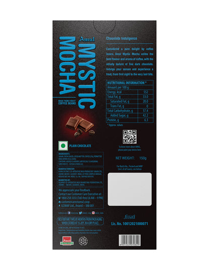 Amul Mystic Mocha Chocolate, 150g