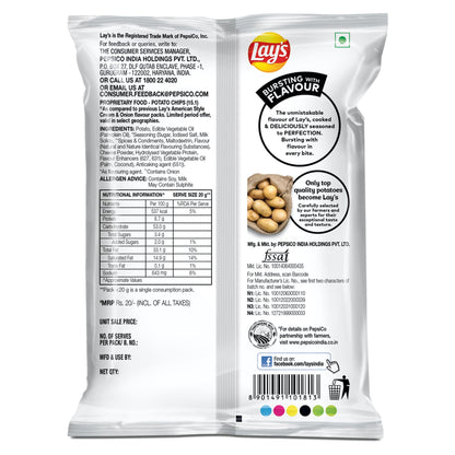 Lay's Lays American Style Cream & Onion Flavour, 52 Grams, India