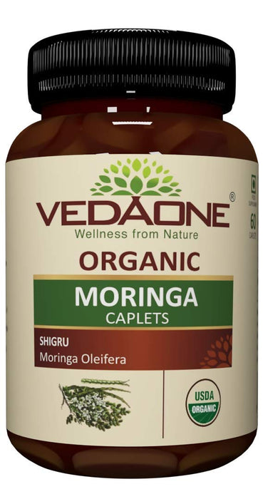 Vedaone USDA Organic Moringa 750mg 60 Caplets