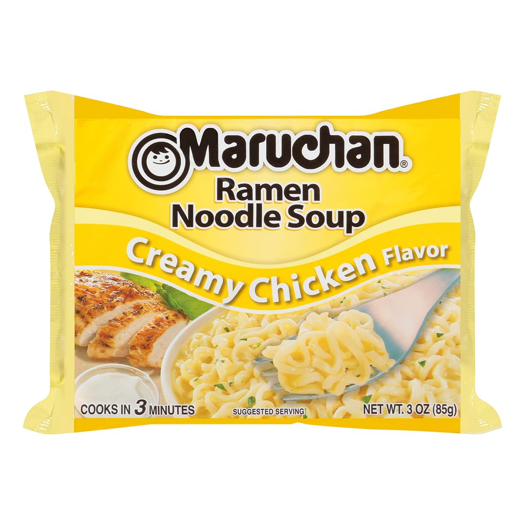 Maruchan Ramen Creamy Chicken Flavor, 3 Oz, Pack of 24