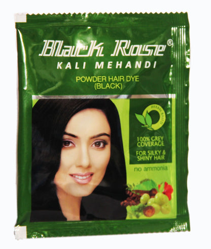Black Rose Kali Mehandi Power Hair Dye Black (Yellow) 50 g