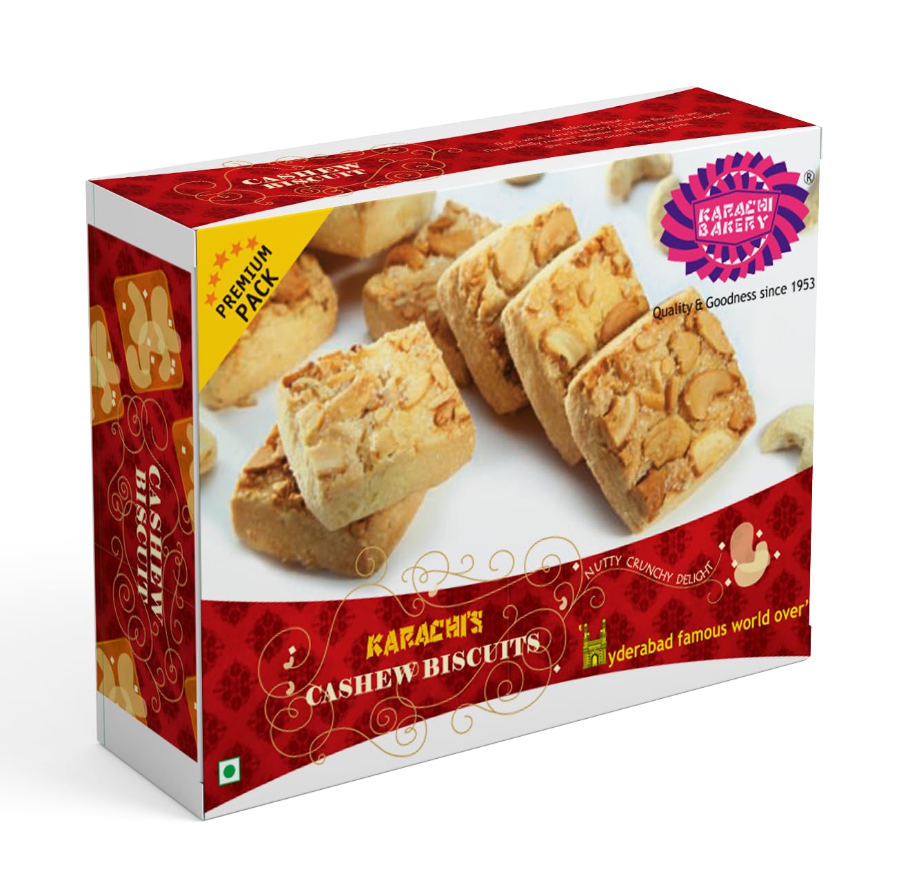 Karachi's Cashew Biscuits 400 gms - Biscuits & Cookies
