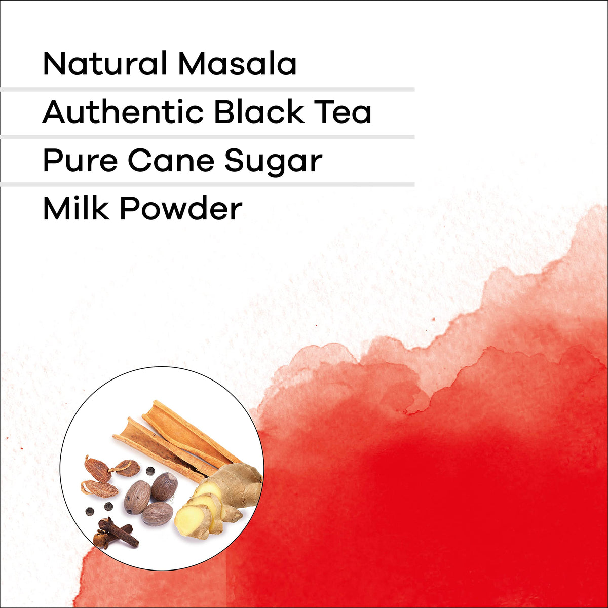 QuikTea Masala Chai Tea Latte 20 Pouches - Packaging May Vary - All Natural & Preservative Free Authentic Instant Chai