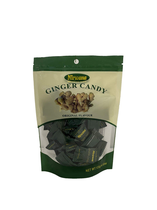 NIRWANA GINGER CANDY 125G/4.02 OZ ORIGINAL FLAVOUR (1 PACK)