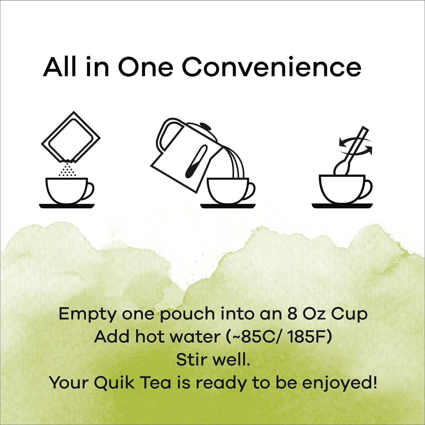 Quik Tea Lemongrass Chai Unsweetened, 10 Pouches (1 Pack)