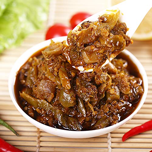 Fan Sao Guang Preserved Pickled Mustard Chili Sauce Hot Chili Oil of Sichuan Cuisine Taste Chili Crisp Spicy Delicious Perfect for Everything (9.8 Oz)