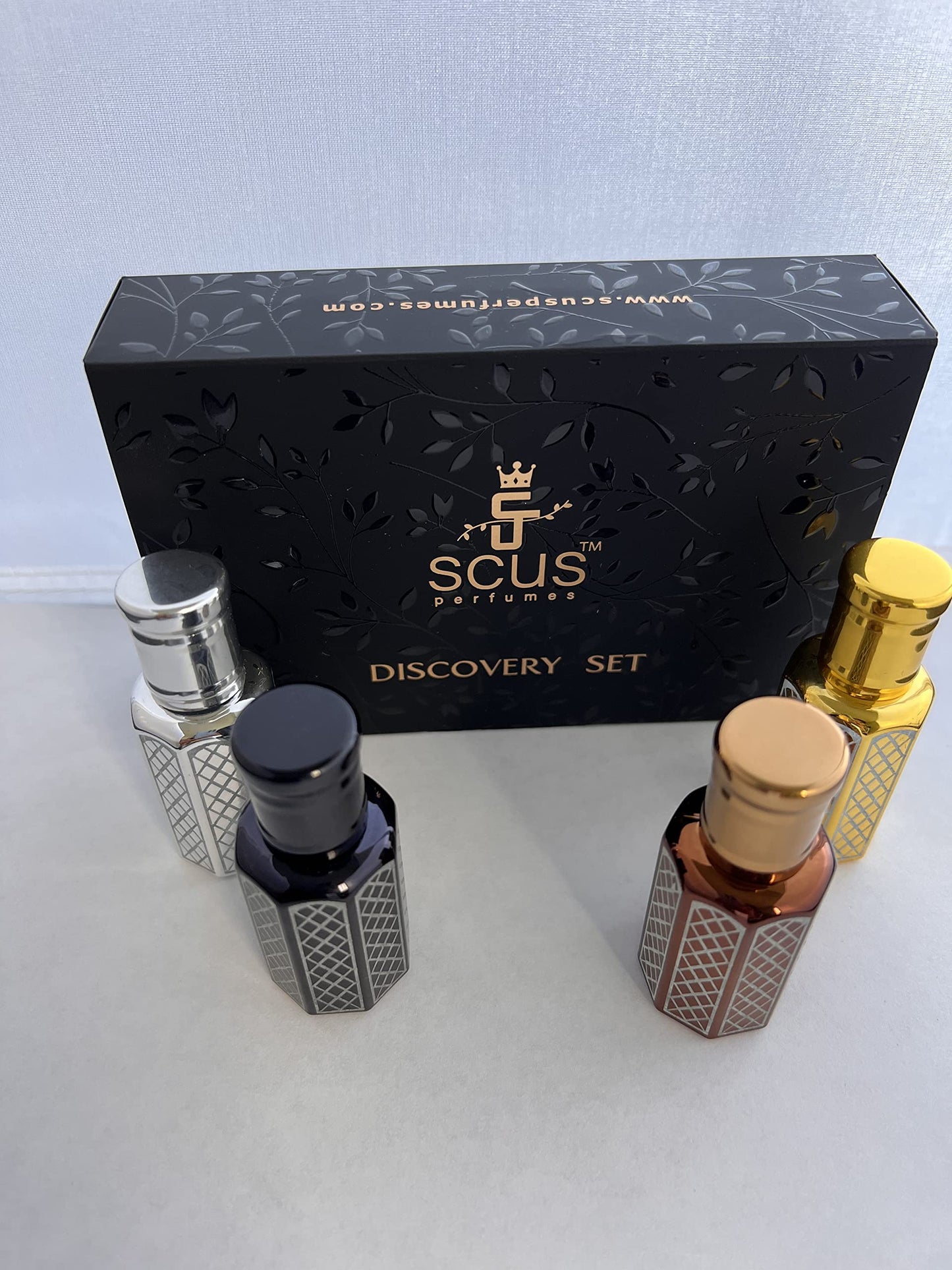 Discovery Set (4 X 12 ML) Perfumes - Rose, White Jasmine, Lily of Valley & Sandal