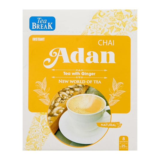 Tea Break Instant Tea with Milk & Ginger Chai Adan - 25 gm X8 Sticks