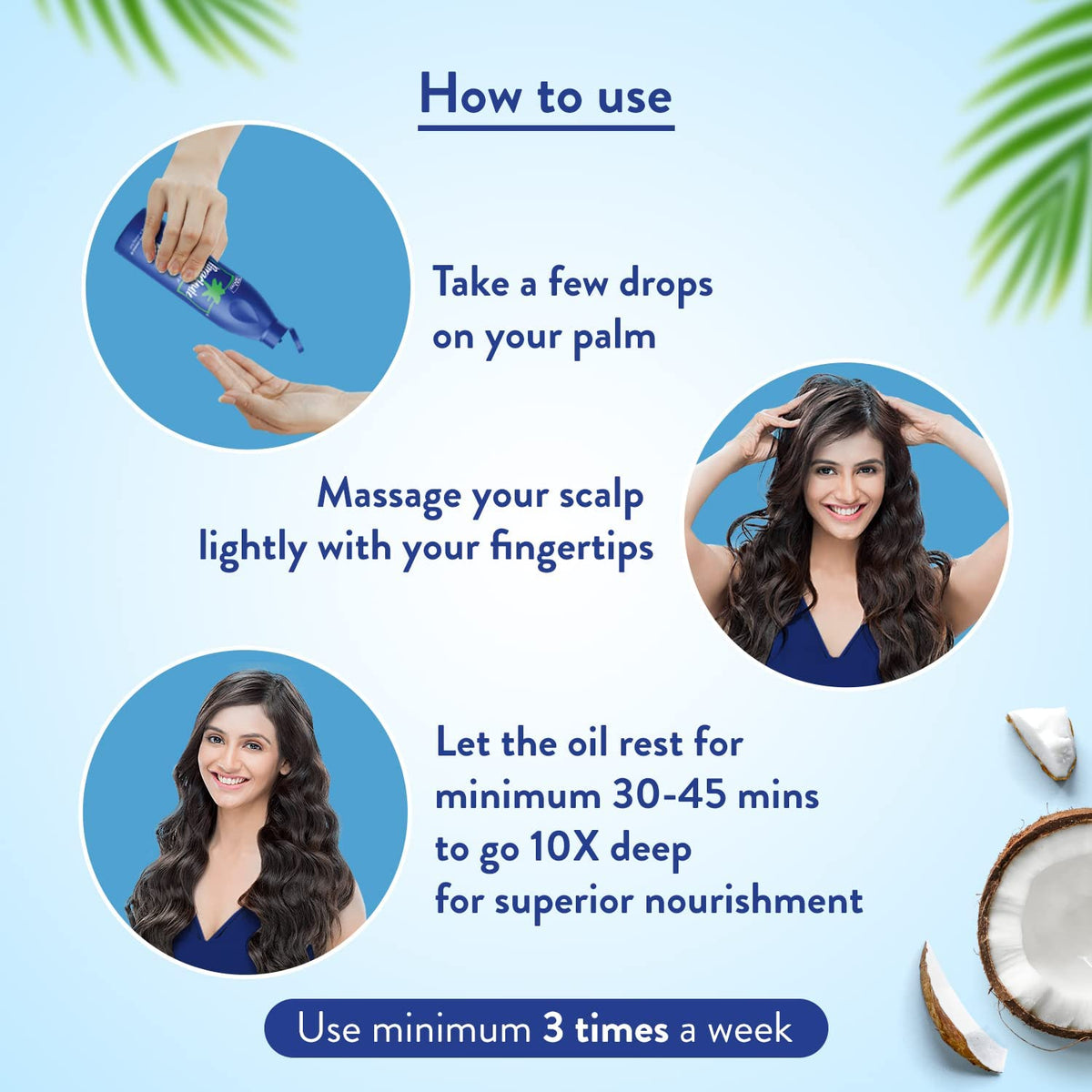 Parachute Advansed Gold Coconut Hair Oil, Pure Coconut Oil, Vitamin E For Long, Strong & Gorgeous Hair, 6.4 fl.oz