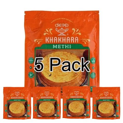 Pack of 5 - Deep Methi Khakhara 7 Oz (200 gm)