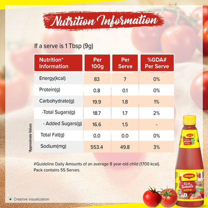 Maggi Rich Tomato Ketchup 500 gms - Sauce & Ketchup
