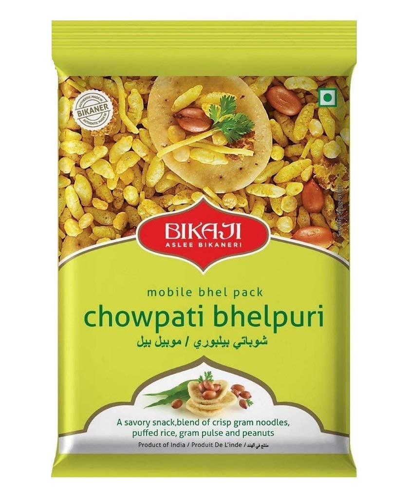 Bikaji Chowpati Bhelpuri - 100% Vegetarian Indian Namkeen Snack Ready to Eat - Spicy Bhel - 300gm (Pack of 1)