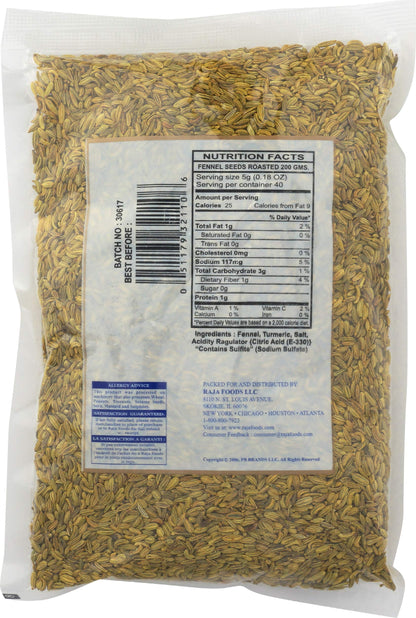 Swad Fennel Seeds-roasted 7 Oz - Food / Masala / Dal