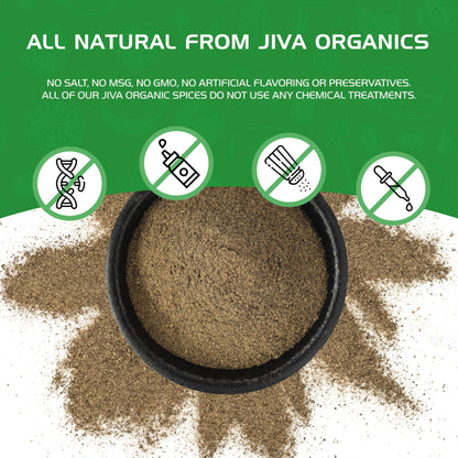 Jiva Organics Black Pepper Powder Ground (Table Grind) 7 Ounce